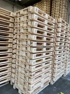 Fabriksny EUR palle 800 x 1200 mm TYPE: EPAL ISPM 15 Flettet "tænk grønt og økonomisk" - Billede 5